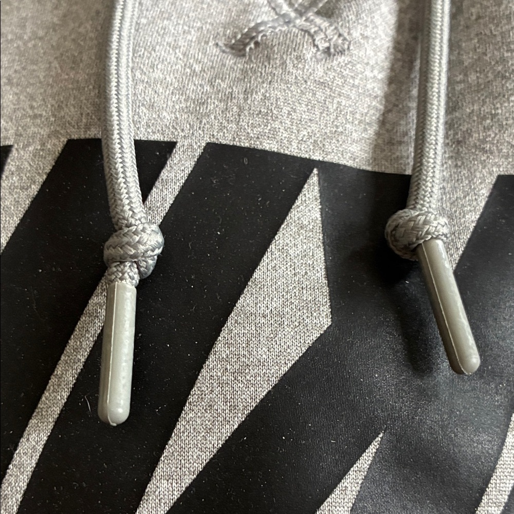 Nike Dri-Fit Heather Gray Baseball Hoodie featuring the backwards K - Picture 12 of 14